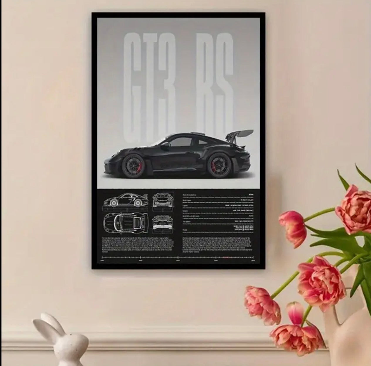 Porsche 911 GT3 RS Wall Art – Premium Automotive Poster